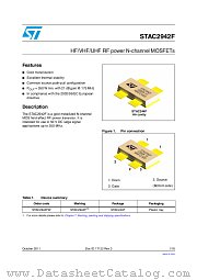 STAC2942F datasheet pdf ST Microelectronics