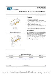 STAC4932B datasheet pdf ST Microelectronics