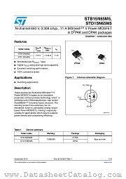STD15N65M5 datasheet pdf ST Microelectronics
