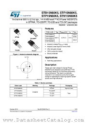 STP15N80K5 datasheet pdf ST Microelectronics