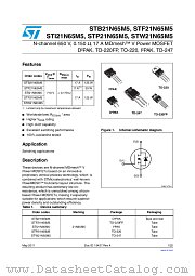 STB21N65M5 datasheet pdf ST Microelectronics