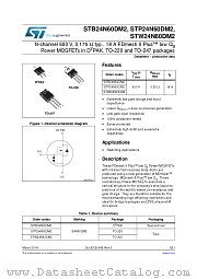 STB24N60DM2 datasheet pdf ST Microelectronics