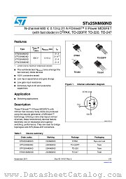 STB25NM60ND datasheet pdf ST Microelectronics