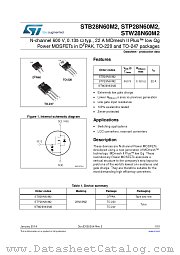 STB28N60M2 datasheet pdf ST Microelectronics