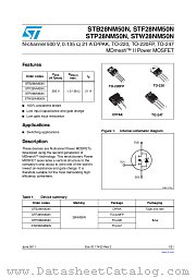 STP28NM50N datasheet pdf ST Microelectronics