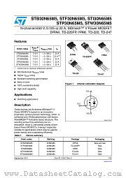 STP30N65M5 datasheet pdf ST Microelectronics