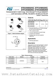 STW34NM60ND datasheet pdf ST Microelectronics