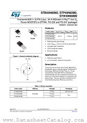 STP40N60M2 datasheet pdf ST Microelectronics