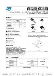 STB6N52K3 datasheet pdf ST Microelectronics