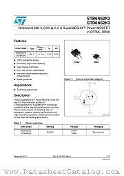 STB6N62K3 datasheet pdf ST Microelectronics