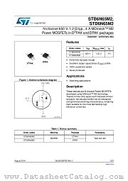 STD6N65M2 datasheet pdf ST Microelectronics