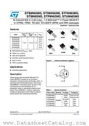 STB8N65M5 datasheet pdf ST Microelectronics