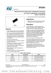 STCH01LTR datasheet pdf ST Microelectronics