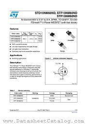 STP10NM60ND datasheet pdf ST Microelectronics