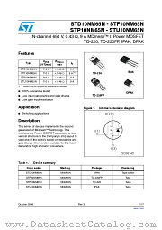 STD10NM65N datasheet pdf ST Microelectronics