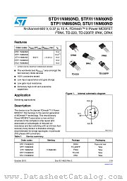 STD11NM60ND datasheet pdf ST Microelectronics