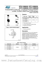 STP11NM65N datasheet pdf ST Microelectronics