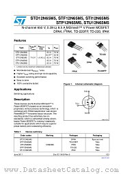 STD12N65M5 datasheet pdf ST Microelectronics
