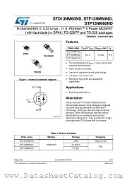 STD13NM60ND datasheet pdf ST Microelectronics