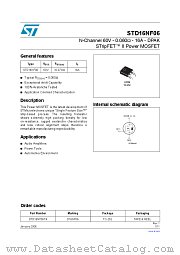 STD16NF06T4 datasheet pdf ST Microelectronics