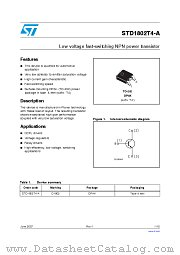 STD1802T4-A datasheet pdf ST Microelectronics