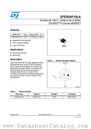 STD25NF10LA datasheet pdf ST Microelectronics