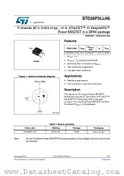 STD26P3LLH6 datasheet pdf ST Microelectronics