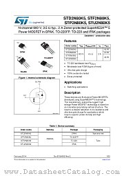 STP2N80K5 datasheet pdf ST Microelectronics