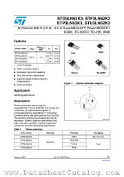 STP3LN62K3 datasheet pdf ST Microelectronics