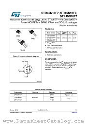 STD45N10F7 datasheet pdf ST Microelectronics