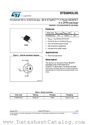 STD60N3LH5 datasheet pdf ST Microelectronics