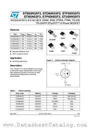 STD60N55F3 datasheet pdf ST Microelectronics