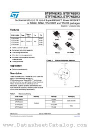 STD7N52K3 datasheet pdf ST Microelectronics