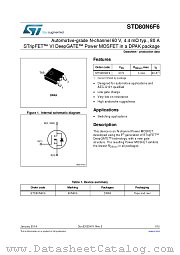 STD80N6F6 datasheet pdf ST Microelectronics