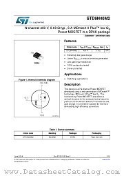 STD9N40M2 datasheet pdf ST Microelectronics