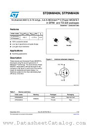 STP9NM40N datasheet pdf ST Microelectronics