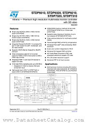 STDP9210 datasheet pdf ST Microelectronics
