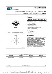 STE139N65M5 datasheet pdf ST Microelectronics