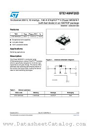 STE140NF20D datasheet pdf ST Microelectronics