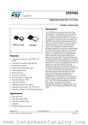 STEF033APUR datasheet pdf ST Microelectronics