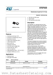 STEF05D datasheet pdf ST Microelectronics