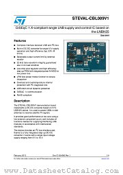STEVAL-CBL009V1 datasheet pdf ST Microelectronics