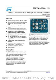 STEVAL-CBL011V1 datasheet pdf ST Microelectronics