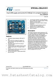 STEVAL-CBL012V1 datasheet pdf ST Microelectronics