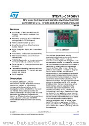 STEVAL-CBP006V1 datasheet pdf ST Microelectronics