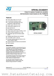 STEVAL-CCA025V1 datasheet pdf ST Microelectronics
