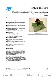 STEVAL-CCA030V1 datasheet pdf ST Microelectronics