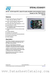 STEVAL-CCA042V1 datasheet pdf ST Microelectronics