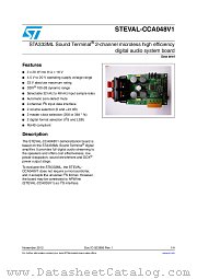 STEVAL-CCA048V1 datasheet pdf ST Microelectronics