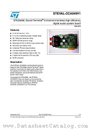 STEVAL-CCA049V1 datasheet pdf ST Microelectronics